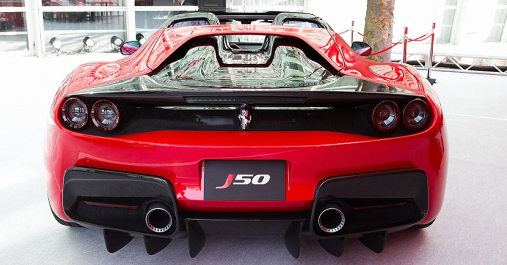 Ferrari J50: un tributo al Sol Levante in soli dieci esemplari