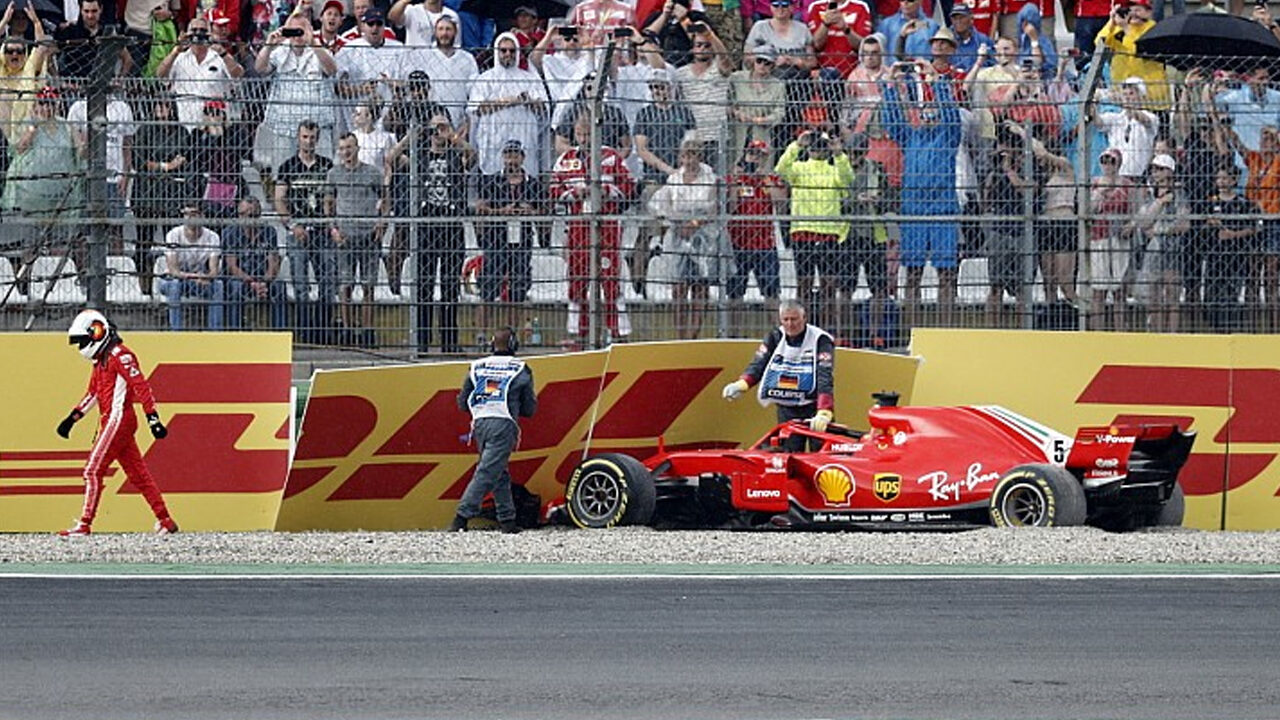 Vettel dopo il sogno infranto di Hockeneim: “Colpa mia, un piccolo errore che mi è costato carissimo”