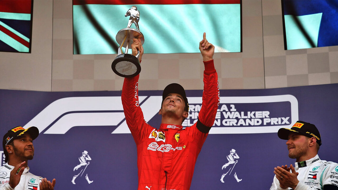 Leclerc vince a Spa e dedica la vittoria all'amico Hubert