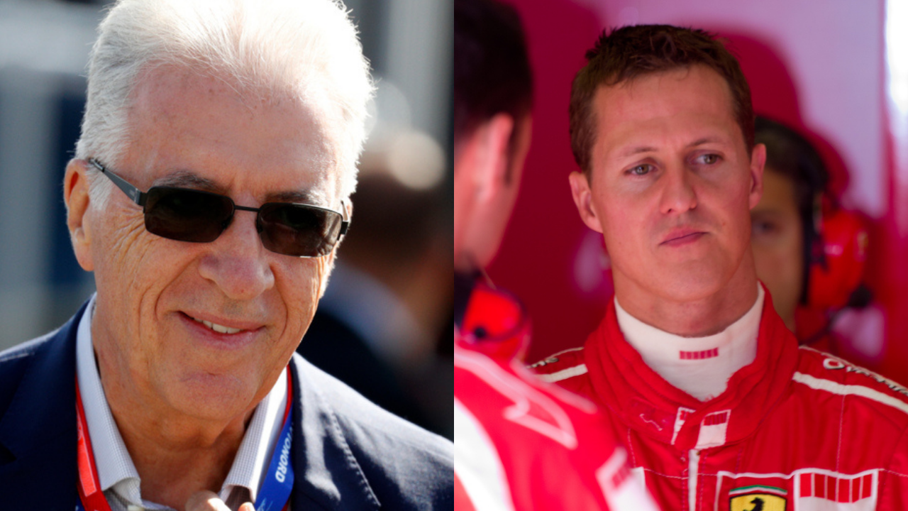 Piero Ferrari ricorda Michael Schumacher durante una premiazione