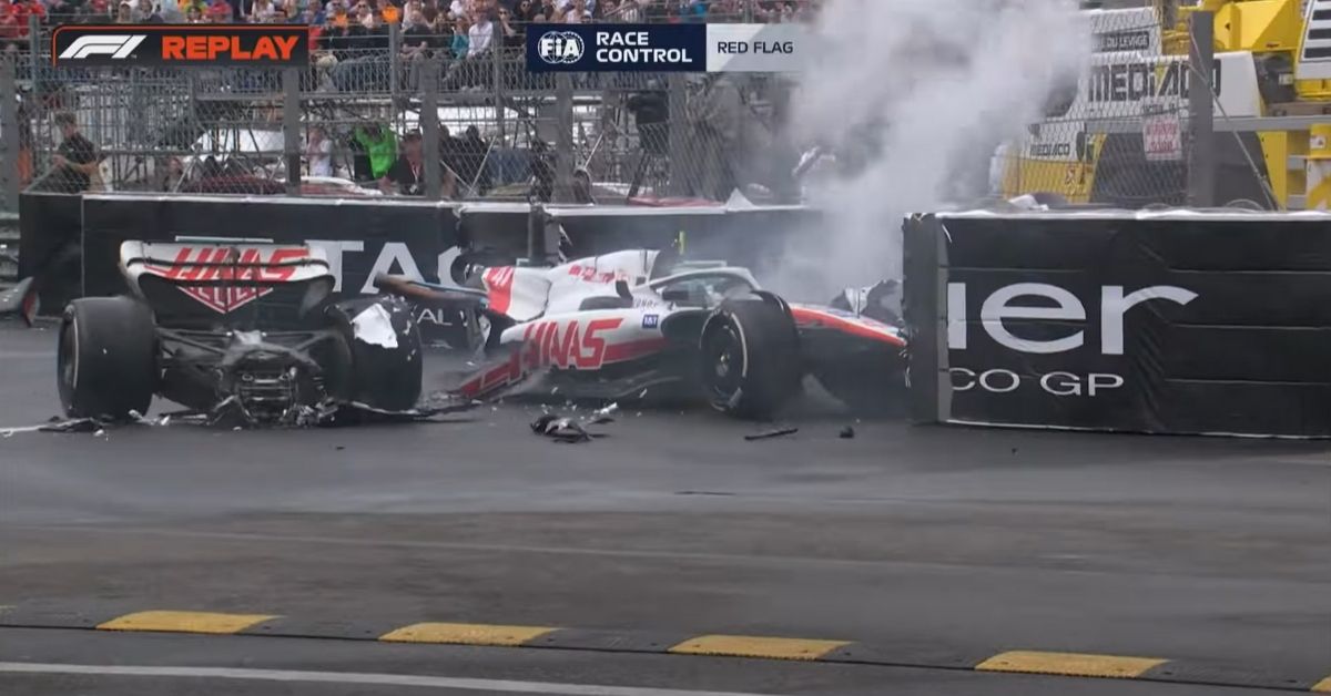 Incidente per Mick Schumacher a Monaco: la vettura si spezza in due
