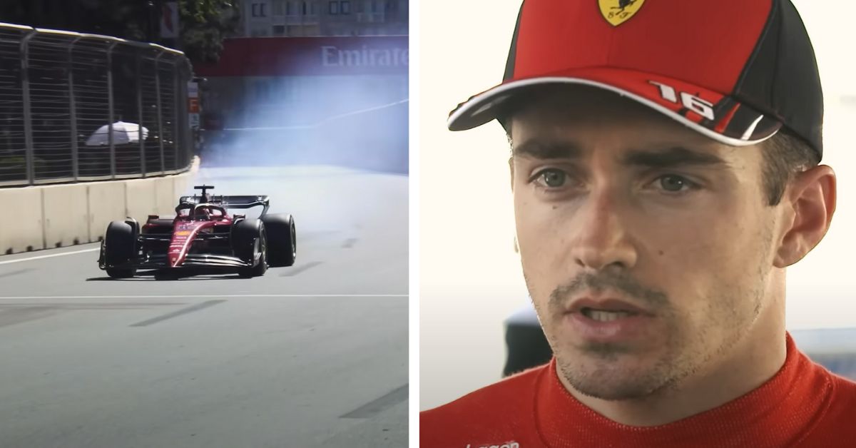 Leclerc costretto al ritiro a Baku: il pilota è avvilito e non risponde in radio