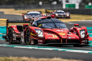 Grandissimo risultato a Le Mans per le due Ferrari numero 50 e 51 - AI Generated