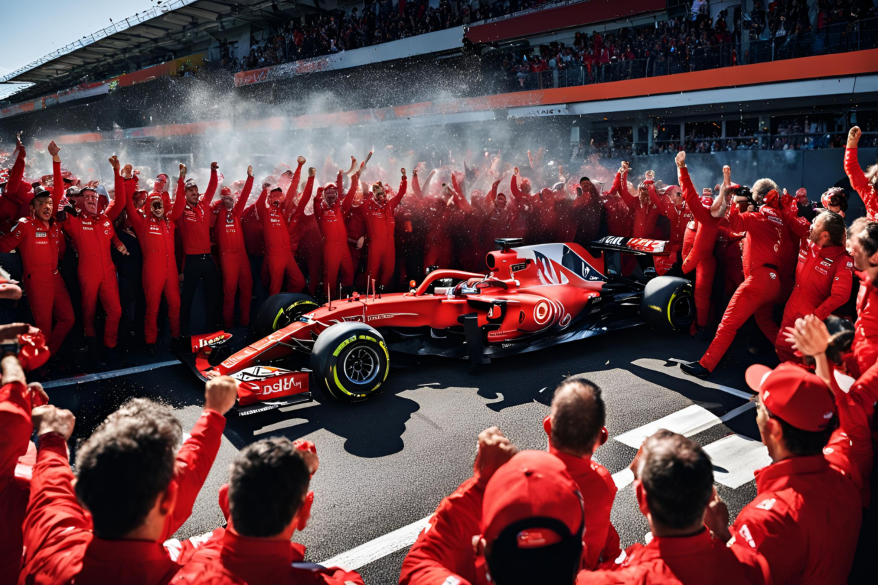 La Ferrari vince il Mondiale 2024: un'ipotesi non impossibile - AI Generated