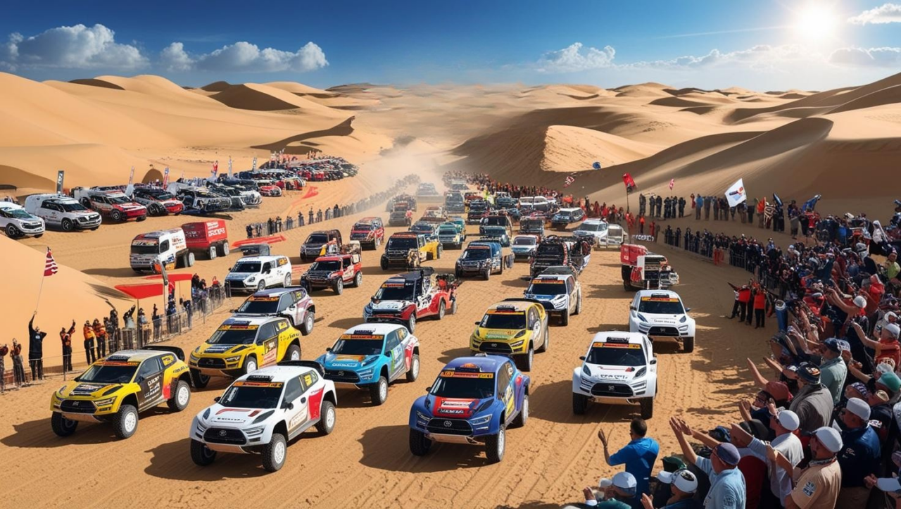 Il 3 gennaio ha inizio il Rally Dakar 2025 - AI Generated