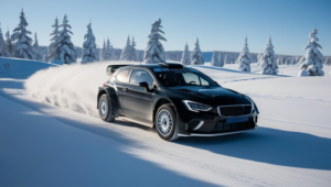 Il Rally Svezia 2025 avrà, come ogni anno, per protagonista la neve - AI Generated