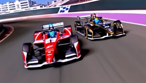 Testa a testa in Formula E a Jeddah tra Rowland e Gunther - AI Generated