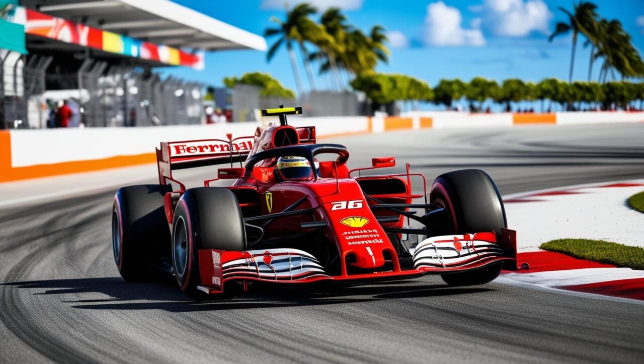 Radio Ferrari a dir poco imbarazzante nel GP di Miami - AI Generated