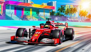 Nella Sprint Race a Miami 2025 Hamilton ritrova il podio dietro alle due McLaren - AI Generated