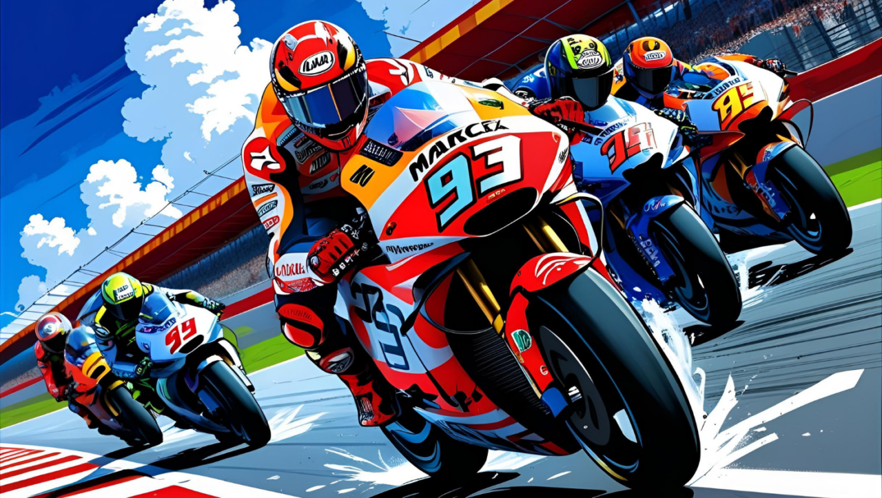 Marc Marquez festeggia la vittoria della gara di Assen di MotoGP