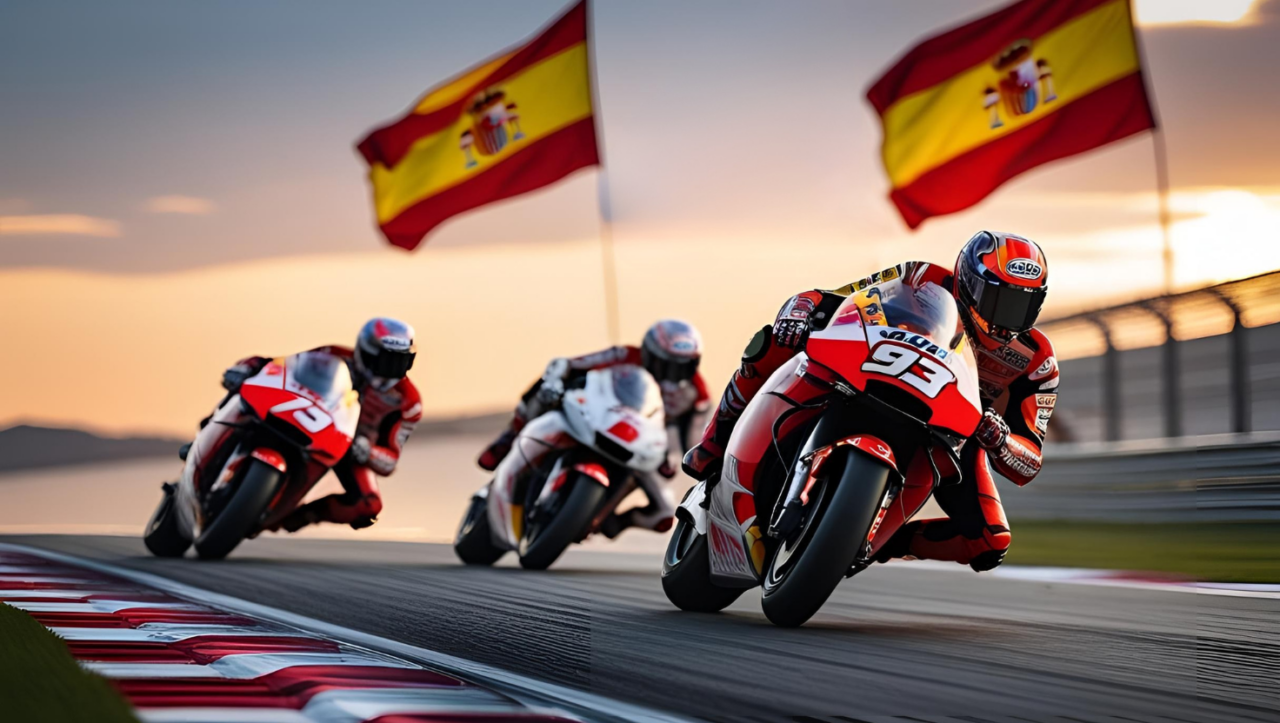 Marc Marquez domina lo sprint saturday di MotoGP ad Aragon - AI Generated