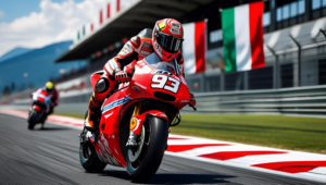 Marc Marquez domina il sabato di MotoGP al Mugello dando spettacolo - AI Generated