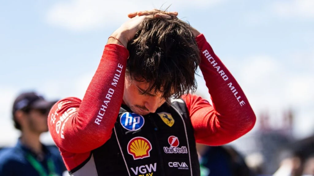 leclerc deluso insieme ad hamilton per l'andamento della gara