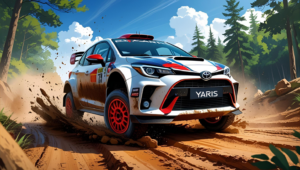 Toyota vince il Rally Estonia grazie a Oliver Solberg - AI Generated