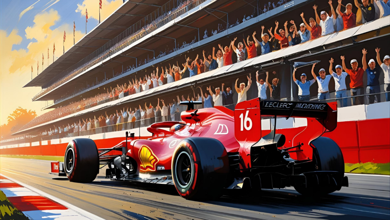 Leclerc centra una storica pole nelle qualifiche F1 in Ungheria - AI Generated